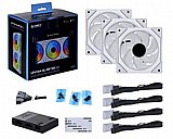 �� 3 �������� ���� Lian Li ��� Uni Fan SL-INF 120 RGB White Uni Infinity Series with Controller RGB 3X120MM Triple Pack