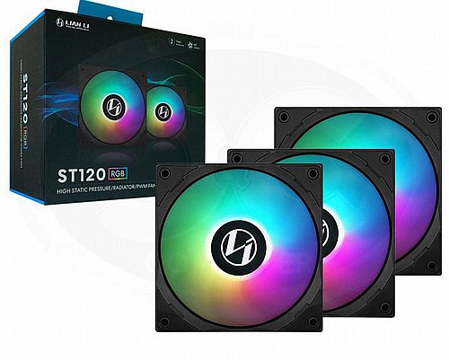 �� 3 �������� ���� Lian Li ��� ST120 Black ST Series with Controller RGB 3X120MM Triple Pack