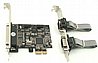כרטיס Gold-Touch PCIE לחיבור Parallel ו2 חיבורי RS232