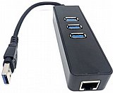 ���� ��� Gold Touch Gigabit 10/100/1000Mbps SU-USB3-LAN-3HUB ������ USB 3.0 ������ ��� RJ45 �� 3 ������ USB 3.0