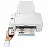 מדפסת משולבת אלחוטית צבעונית הזרקת דיו Canon Pixma TS3351 בצבע לבן