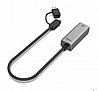 מתאם רשת 2.5G מחיבור USB-A ו USB Type C לרשת חברת Unitek דגם U1313C