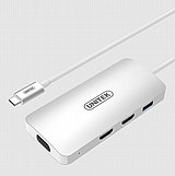 ���� ����� Unitek Y-9116 Type-C to 2xHDMI VGA USB3 Converter
