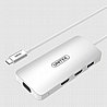 תחנת עגינה Unitek Y-9116 Type-C to 2xHDMI VGA USB3 Converter