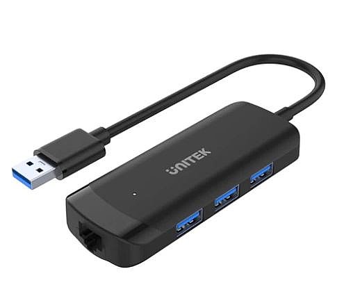 ���� USB 3.0 ������ ��� RJ45 ��� 3 ������ Unitek H1111A  USB 3.0