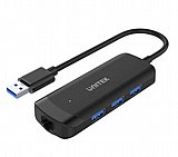 ���� USB 3.0 ������ ��� RJ45 ��� 3 ������ Unitek H1111A  USB 3.0