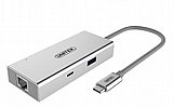 ���� ����� / ���� Unitek Y-9117 ������ Type C � USB ������ HDMI � Type C � LAN
