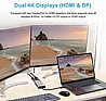 תחנת עגינה חברת WAVE LINK דגם Thunderbolt 3 Single 5K Dual 4K Docking Station UTD05