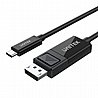 כבל מUSB Type-C לDisplayPort באורך 1.8מ' חברת UNITEK דו כיווני תומך 8K 1.4V