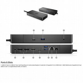 ���� ����� ���� Dell ��� Dell Performance Dock WD19DC (USB Type-C) with 240w PSU