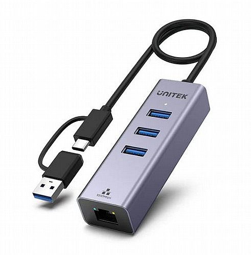 ���� ����� ��� ������ ���� UNITEK �� 3 ������ USB ��� Y-3088B