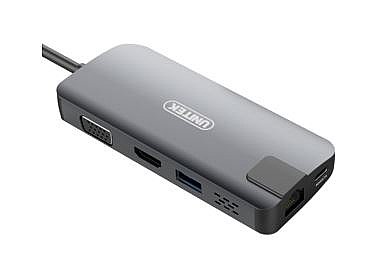 ���� ����� ���� UNITEK ��� Y-DK09016-GY ������ TYPE-C ������ VGA/HDMI/RJ45