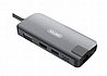 תחנת עגינה חברת UNITEK דגם Y-DK09016-GY מחיבור TYPE-C לחיבור VGA/HDMI/RJ45