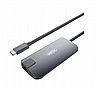 תחנת עגינה חברת UNITEK דגם Y-DK09016-GY מחיבור TYPE-C לחיבור VGA/HDMI/RJ45