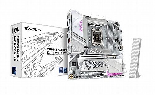 ��� �� ����� GIGABYTE Z890M AORUS ELITE ICE WIFI7 BT DDR5 PCIE 5