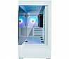 מארז מחשב Zalman P30 בצבע לבן עם מאווררי ARGB אקווריום