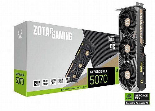 ����� ��� ���� ZOTAC ��� GAMING GeForce RTX 5070 SOLID OC 12GB
