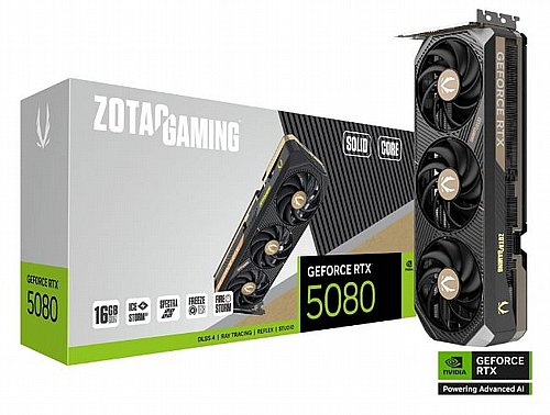 ����� ��� ���� ZOTAC ��� GAMING GeForce RTX 5080 SOLID CORE 16GB